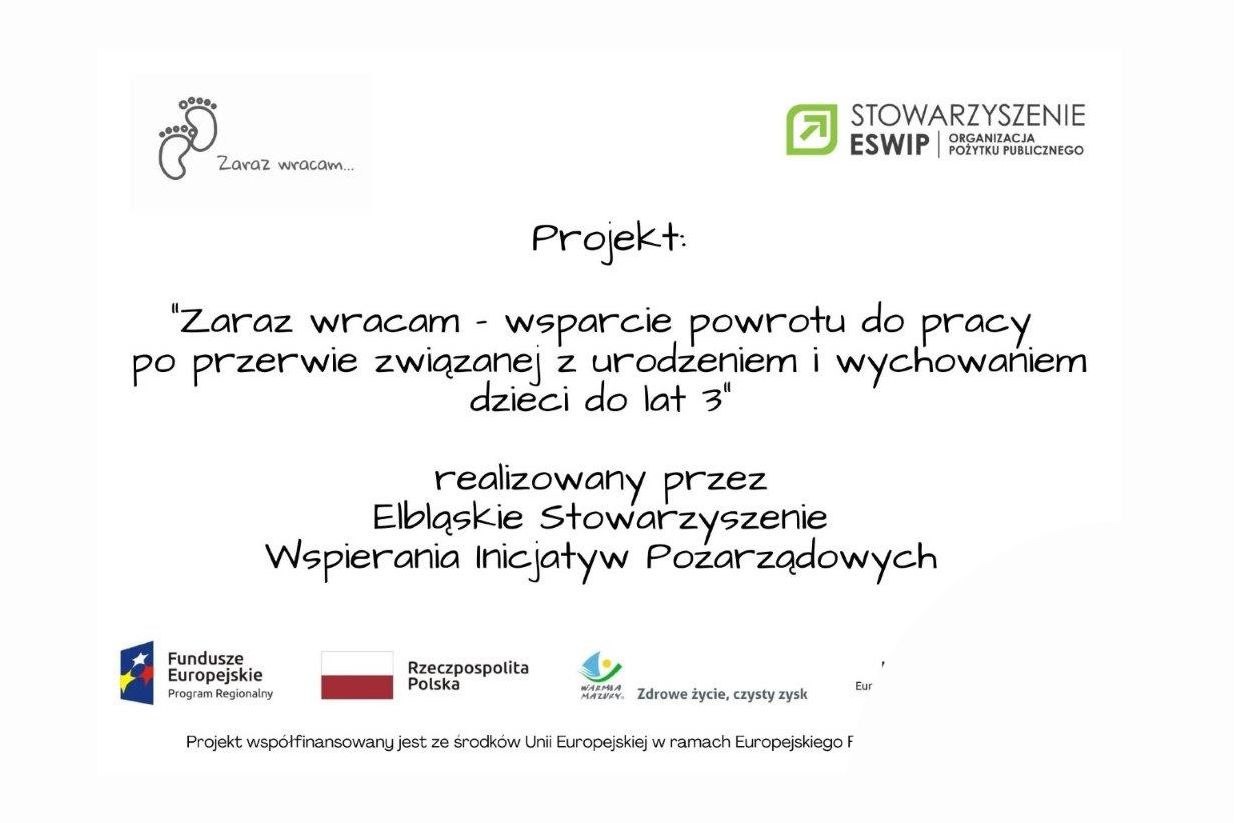 Zwiększenie kwot refundacji w ramach projektu „Zaraz wracam…”