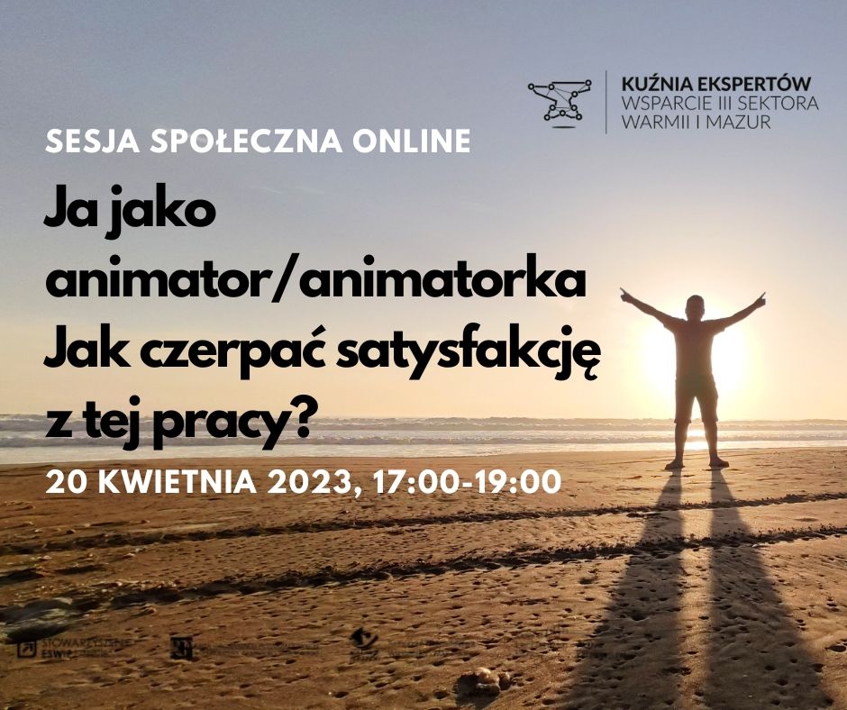 „Ja jako animator/animatorka – jak czerpać satysfakcję z tej pracy?” - sesja online