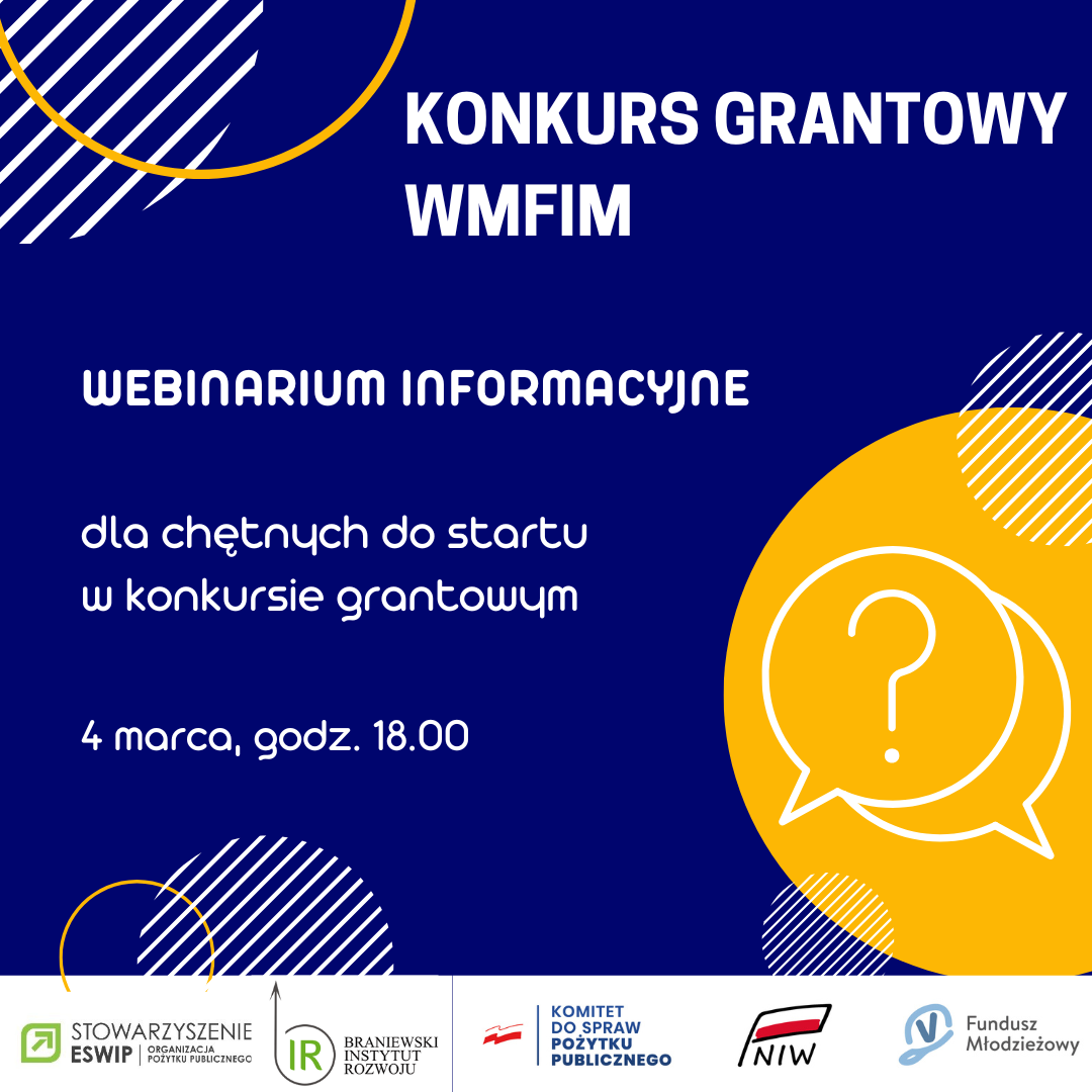 Webinarium dla grantobiorców WMFIM