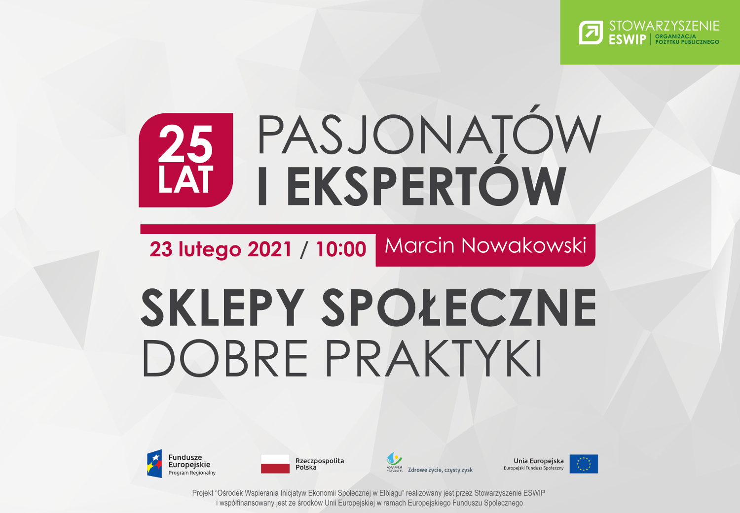 Webinarium: Sklepy społeczne - dobre praktyki