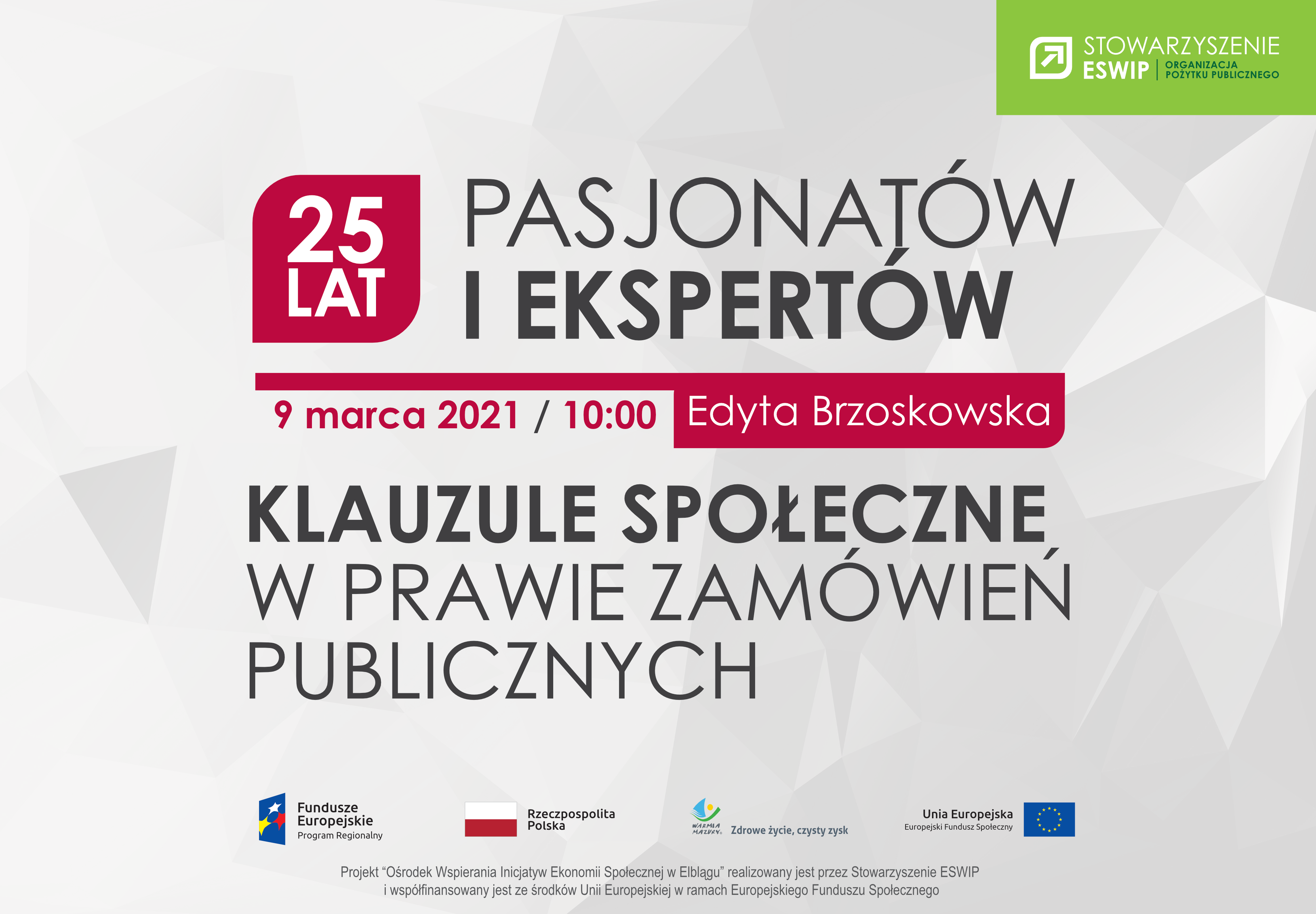 Webinarium: Klauzule społeczne w prawie zamówień publicznych