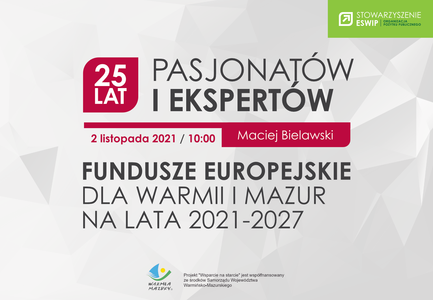 Webinarium. Fundusze Europejskie dla Warmii i Mazur na lata 2021-2027