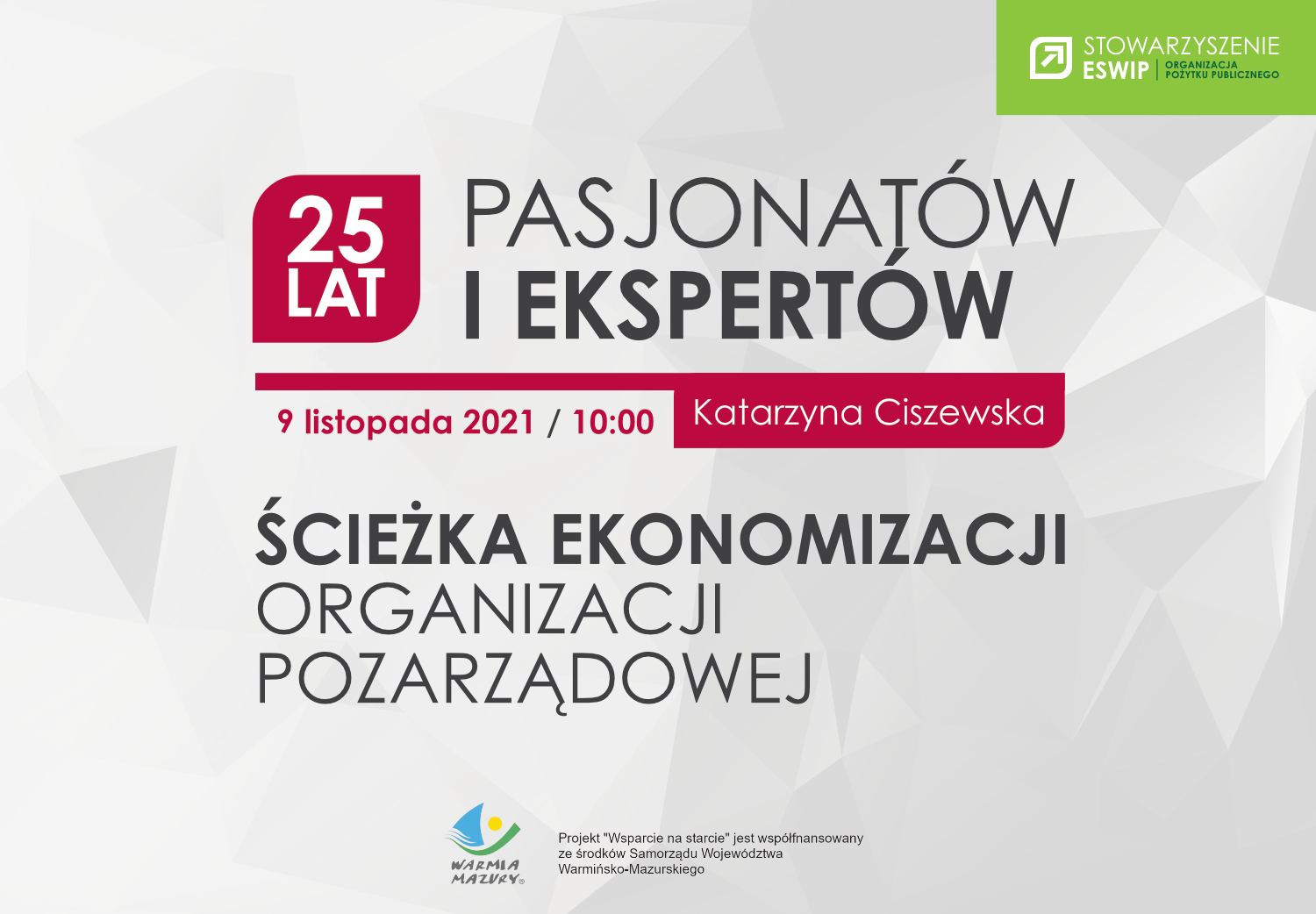 Webinarium: Ścieżka ekonomizacji organizacji pozarządowej