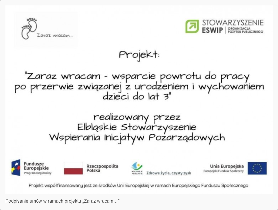 Podpisanie umów w ramach projektu „Zaraz wracam…” - AKTUALIZACJA