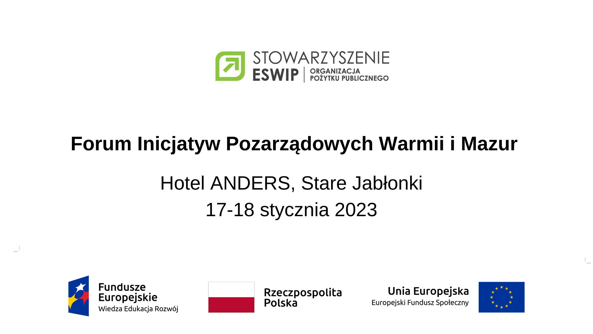 Zakończyliśmy nabór na Forum Inicjatyw Pozarządowych