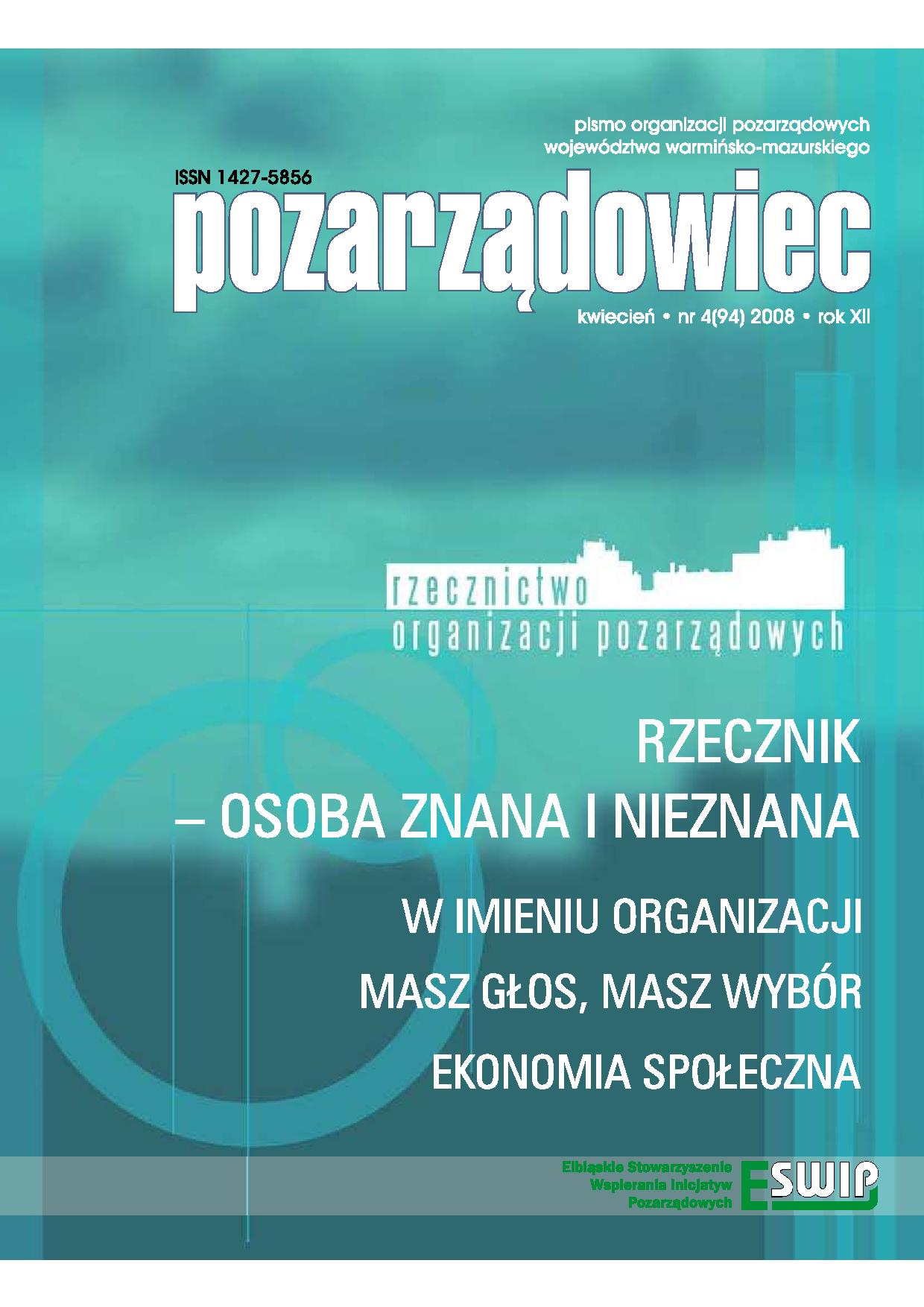 Wydanie nr 4. Kwiecień 2008 